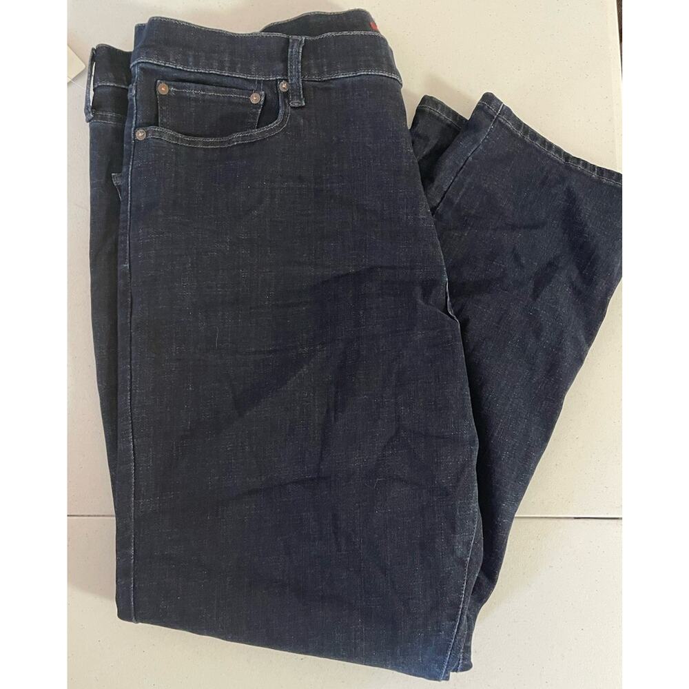 Lucky Brand Men's 42 x 32 410 Athletic Fit Straight Leg Dark Wash Stretch Jeans
